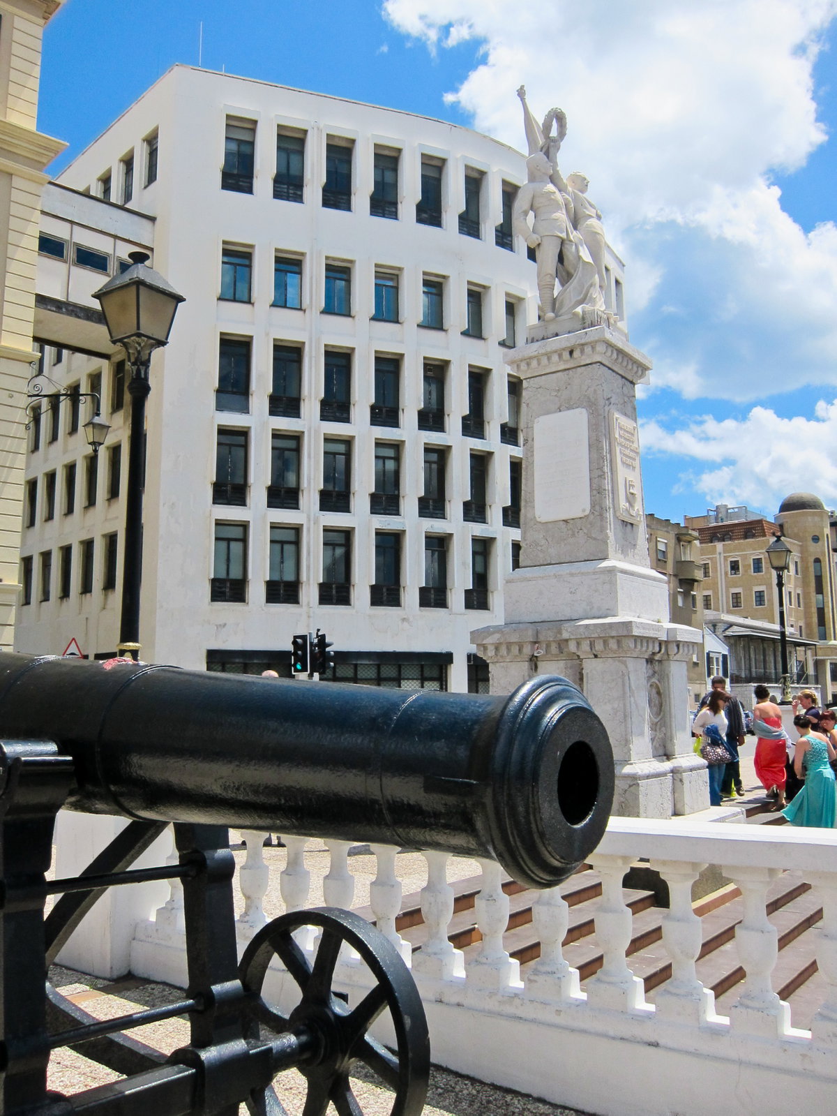 Gibraltar War Memorial and Crimean gun, Gibraltar, Gibraltar, 2013