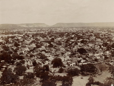 Jaipur cityscape, early 20th century (1901), Jaipur, 1901
