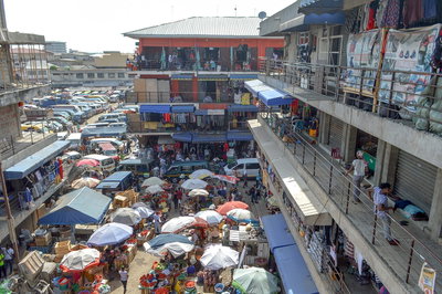 Clothes market, Accra, 2019