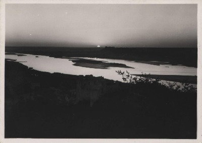 EU: Kazimierz Dolny. Sunset by the Vistula River. (1939), Kazimierz Dolny, Poland, 1939