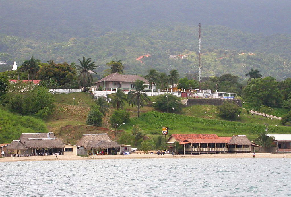 Trujillo from the sea, Trujillo, Honduras, 2005