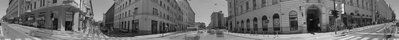 Slovenska - Tavcarjeva crossing panorama, Ljubljana — photos through time