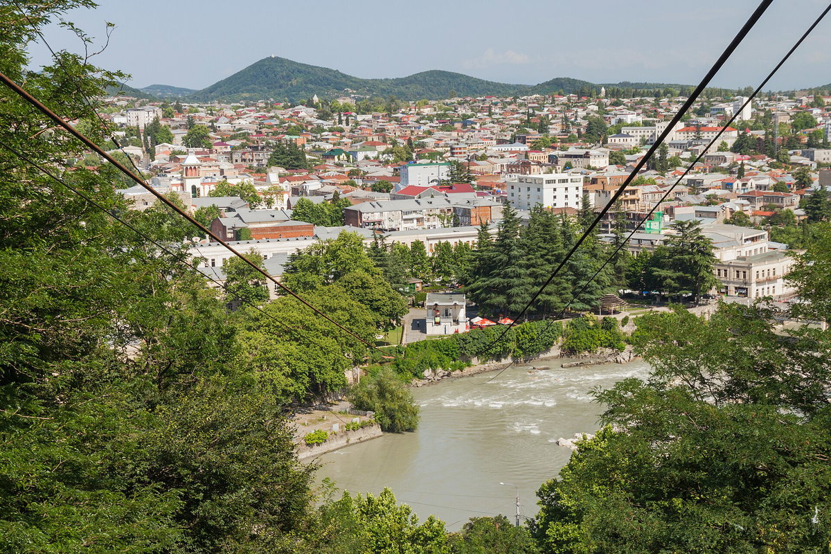 Kutaisi, Kolejka linowa, Kutaisi, Georgia, 2014