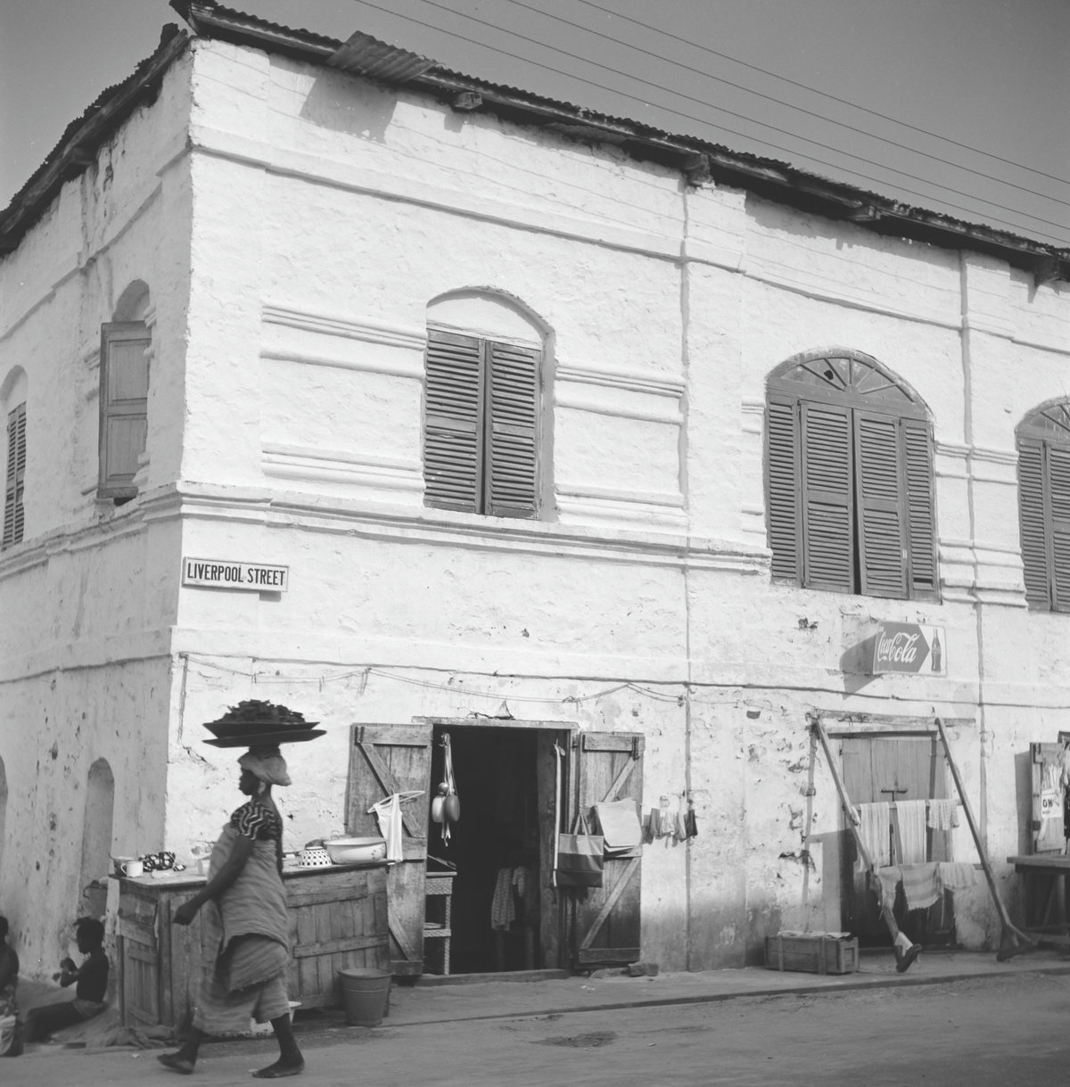 Liverpoolstreet, woonhuis - - RCE, Elmina, Ghana, 1966