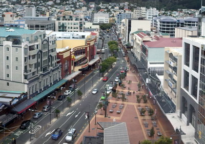 View of Courtenay Place, Wellington, Wellington, 2016