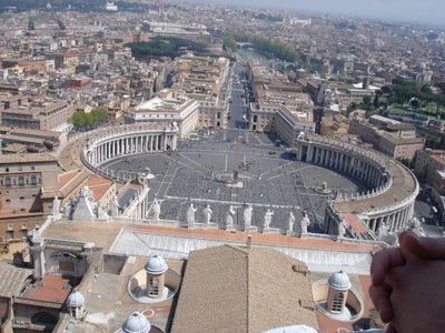 St Peters square, Vatican, Italy, Vatican City, 2007
