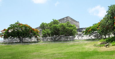 Fort Charlotte exterior 1, Nassau, 2016