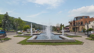 Mccheta, Plac z fontanną, Mtskheta, 2016