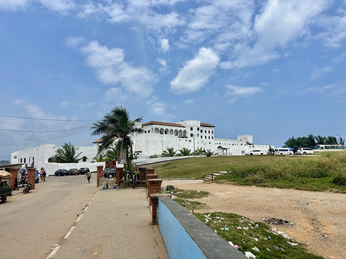 Perspective view of Elmina castle, Elmina, Ghana, 2025