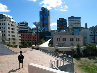 Civic Square Bridge, Wellington — photos through time