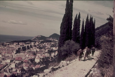 EU: Reisefotos Kroatien. Dubrovnik. Altstadt mit Resten der alten Festungsmauer (1939), Dubrovnik, 1939