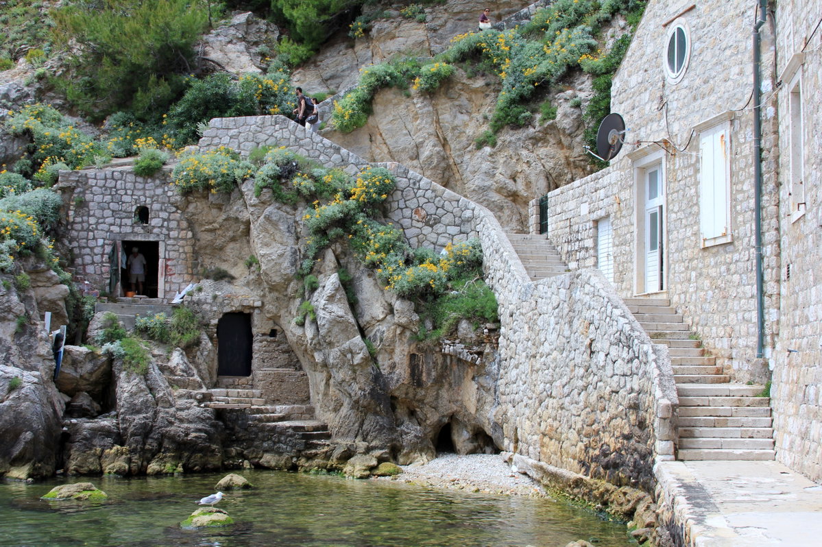 Steps to the Lovrjenac fortress, Dubrovnik, Croatia, 2010