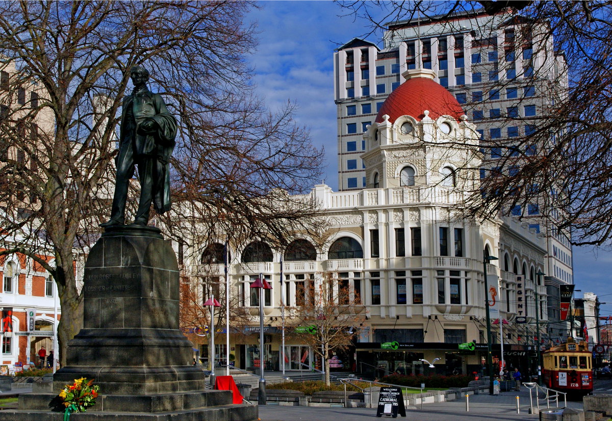 In Cathedral Square. Christchurch, Christchurch, New Zealand, 2008