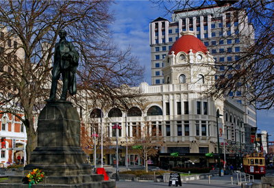 In Cathedral Square. Christchurch, Christchurch, 2008