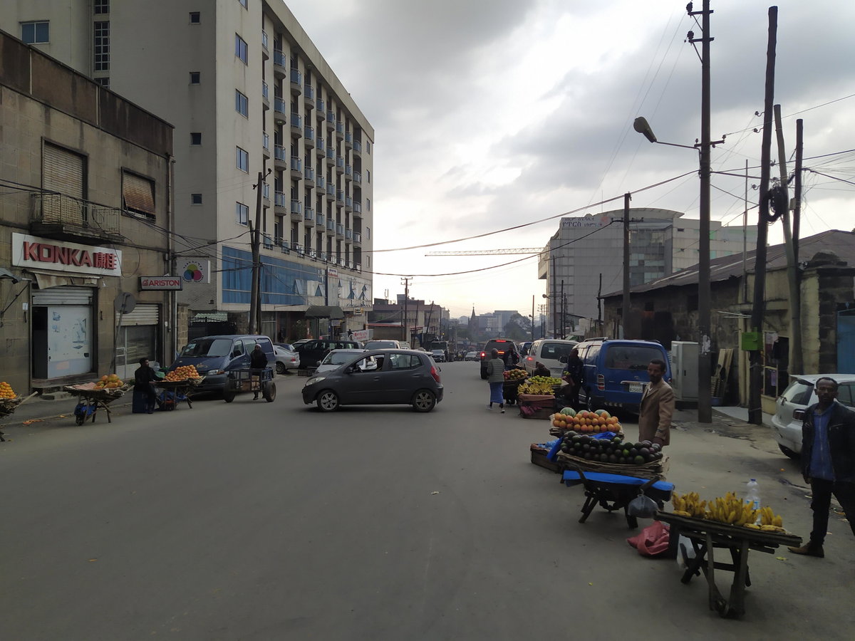 Street food vendors in Addis Ababa, Addis Ababa, Ethiopia, 2023