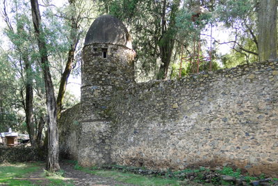 Church of Debra Berhan Selassie - Wall, Gondar, 2012
