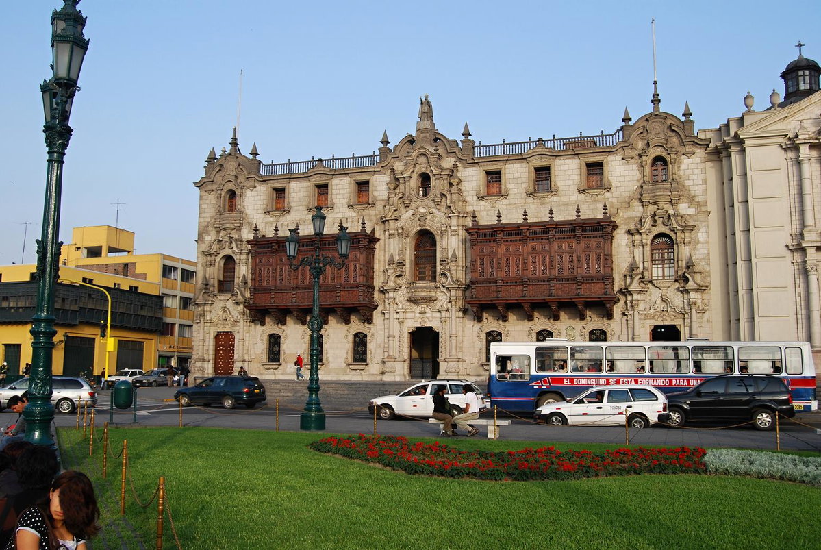 Arcibiskupský palác - Plaza de Armas, Lima, Lima, Peru, 2008