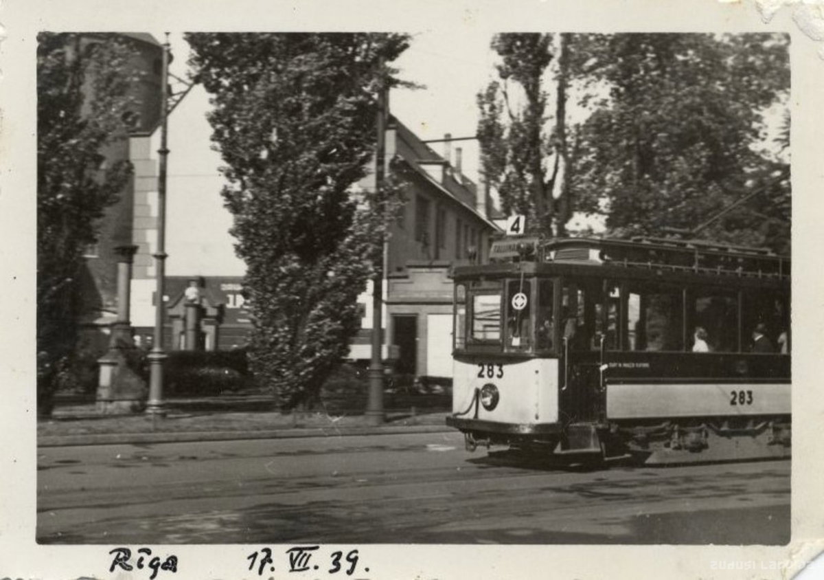 EU: Rīga. Tramvajs (1939), Riga, Latvia, 1939