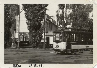 EU: Rīga. Tramvajs (1939), Riga, 1939