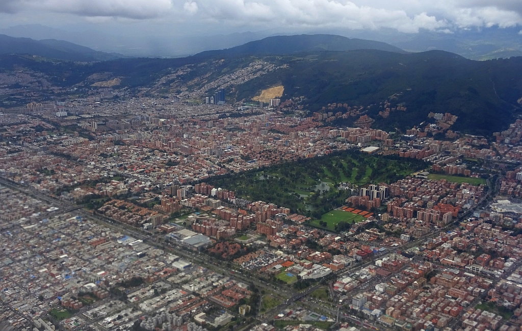 Bogotá - aerial view - Country Club, Bogotá, Colombia, 2016