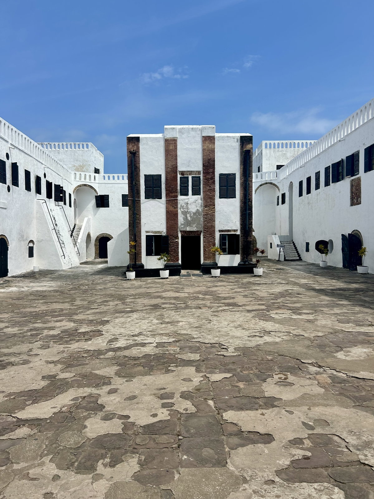 Inner court of Elmina castes, Elmina, Ghana, 2025
