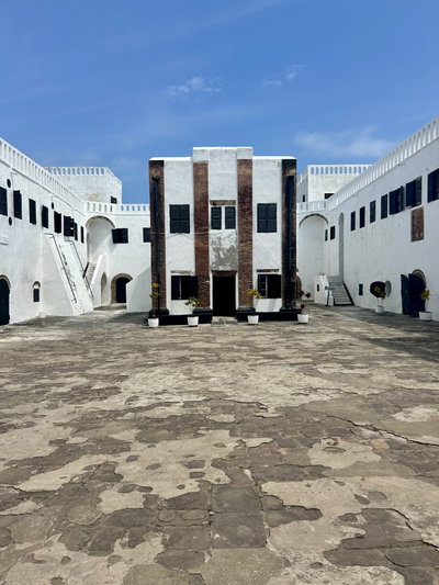 Inner court of Elmina castes, Elmina, 2025