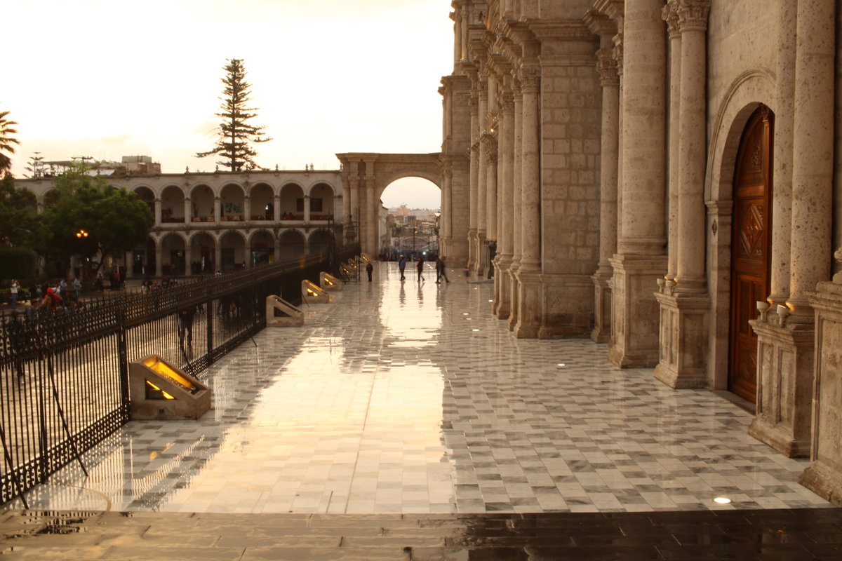 Catedral de Arequipa, façade, Arequipa, Peru, 2019