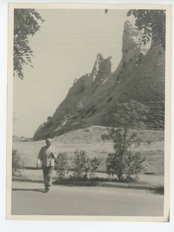 EU: Old fortress walls in Samarkand, Samarkand, Uzbekistan, 1960