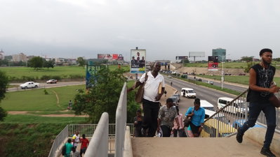 Tetteh Quarshie overhead bridge near Accra Mall 4, Accra, 2016