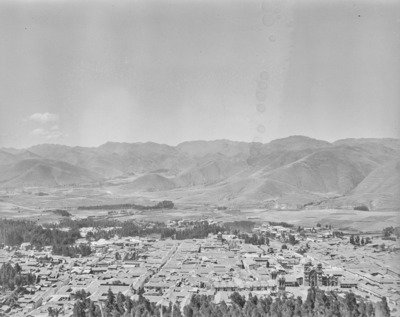 EU: Cuzco Sacsahuamanin linnoitukselta nähtynä VKK721:30 (1930), Cusco, 1930