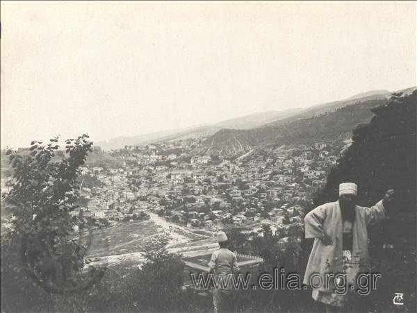 EU: General view of the city, the Balkan Wars (1913), Gjirokastër, Albania, 1913