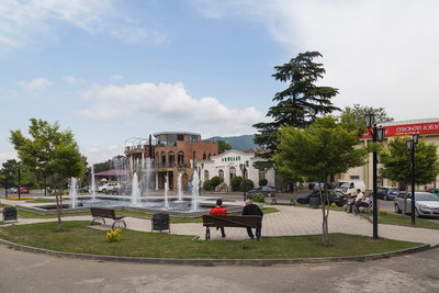 Mccheta, Plac z fontanną, Mtskheta, 2016