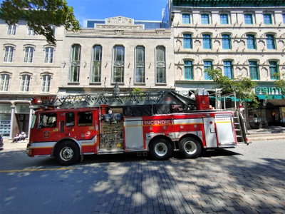 Camion de pompiers a Quebec, Quebec City, 2021