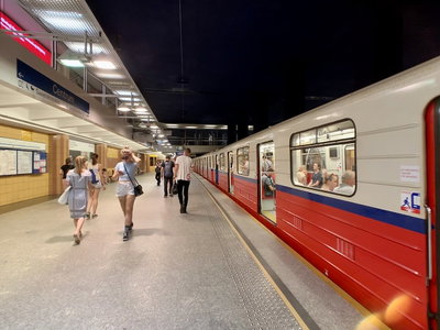 Centrum metro station, Warsaw, Poland, 2019, 09, Warsaw, 2019