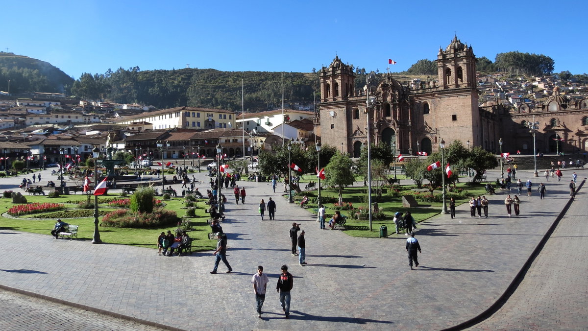 Plaza de Armas em Cusco, Cusco, Peru, 2012