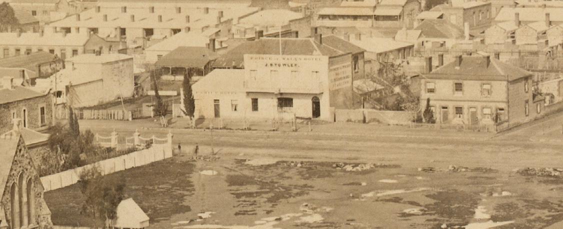 Prince of Wales Hotel, Angas Street, Adelaide, Australia, 1870