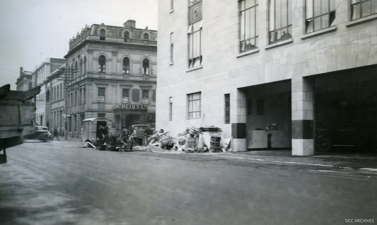 Chief Post Office Dunedin construction, Dunedin, New Zealand, 1937