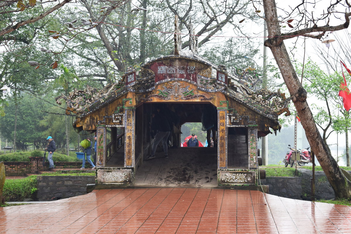 Thanh Toan tile-roofed bridge, Hue, Vietnam, 2018