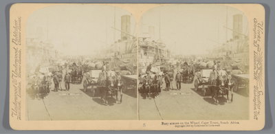 EU: Busy scenes on the Wharf, Cape Town, South Africa (1900), Cape Town, 1900