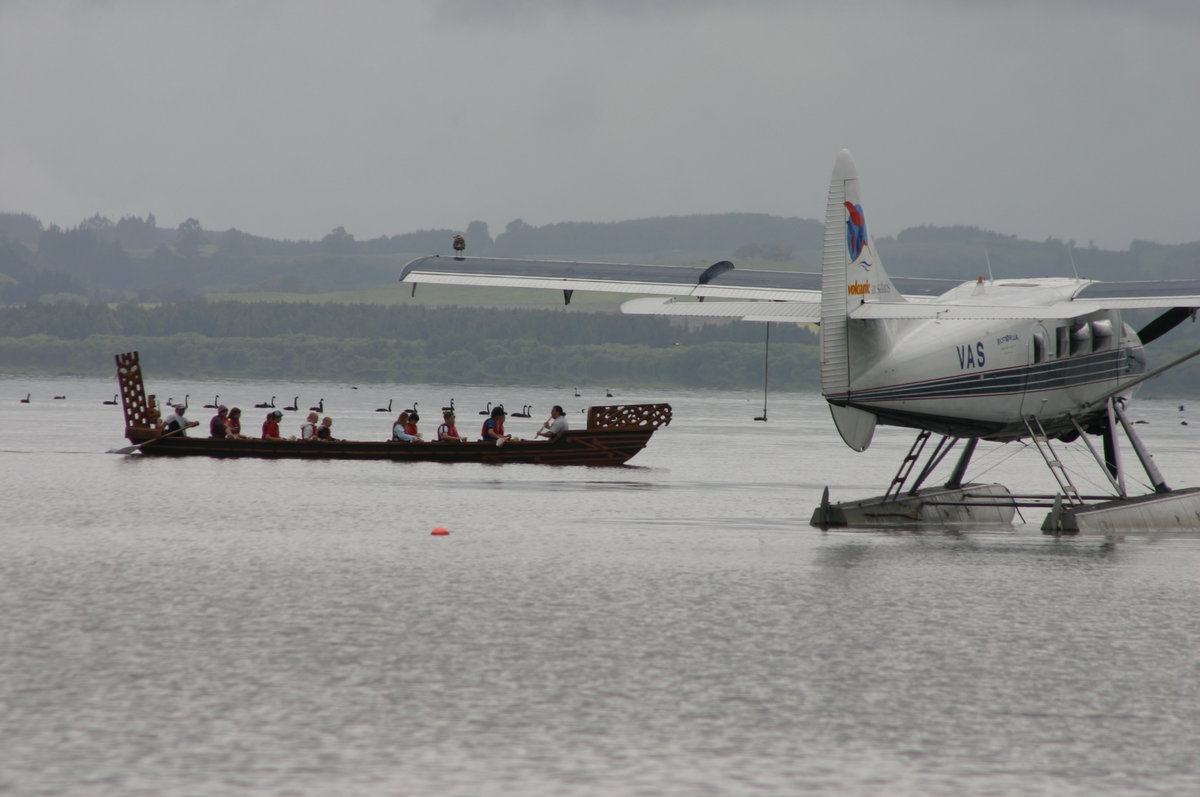 Waka on Lake Rotorua, Rotorua, New Zealand, 2005
