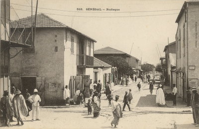Rufisque street, Rufisque, 1910