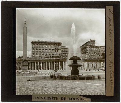 EU: Stato della Città del Vaticano. Palazzo Apostolico View from Piazza San Pietro (1925), Vatican City, 1925