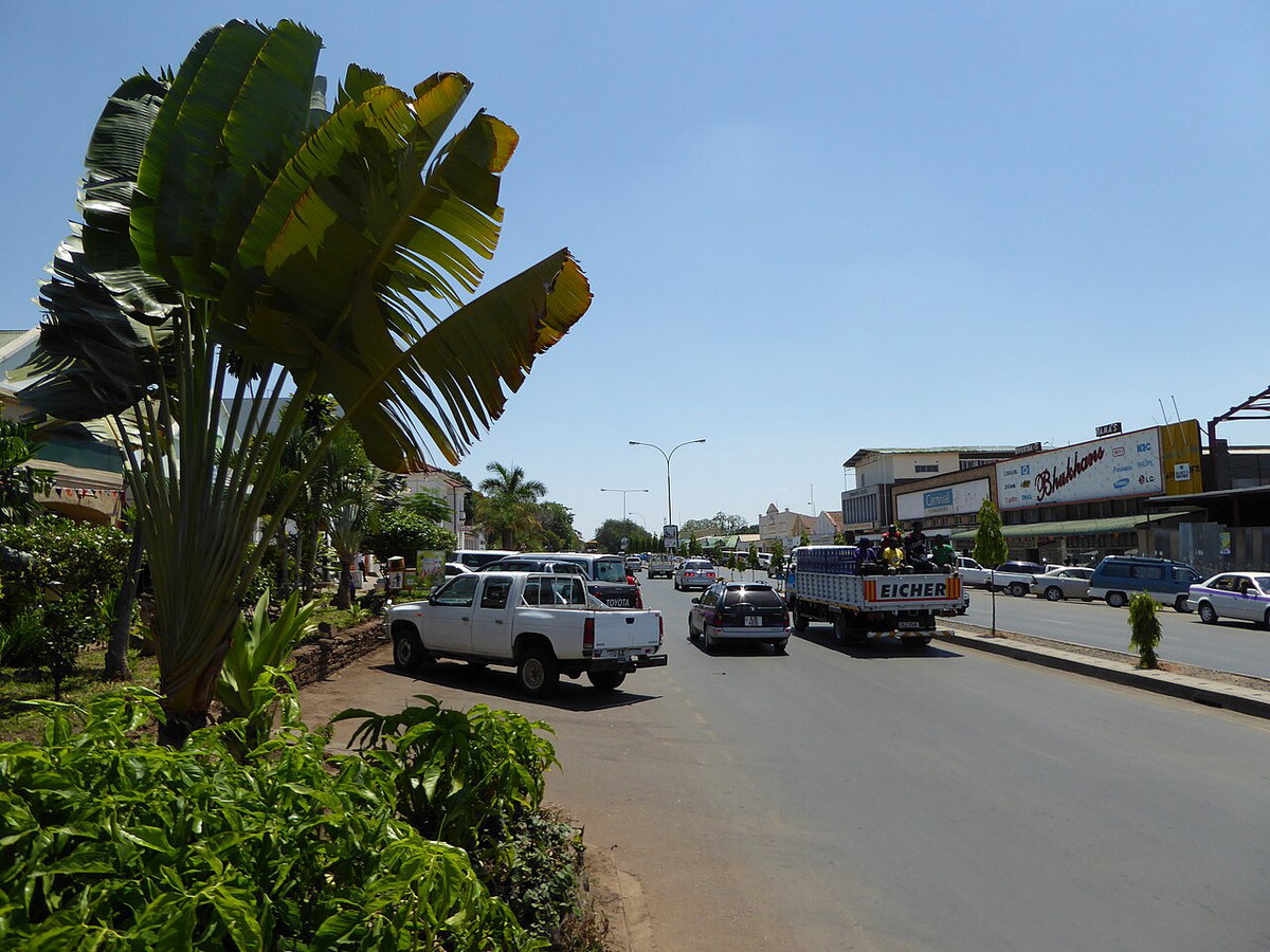 Livingstone downtown, Livingstone, Zambia, 2015