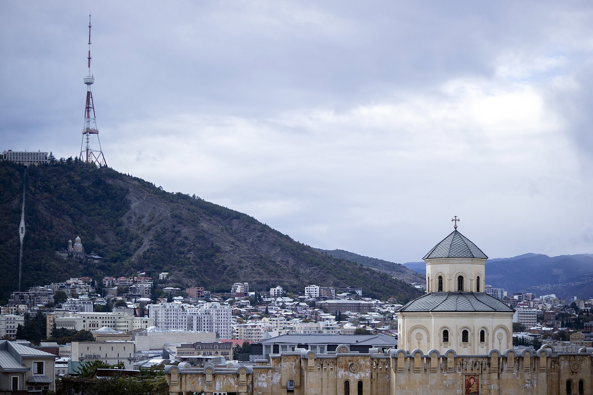 Sameba Cathedral, Tbilisi کلیسای جامع تثلیث در تفلیس- گرجستان 01, Tbilisi, Georgia, 2017
