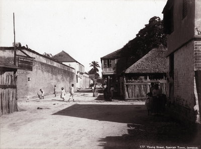 J. Murray Jordan - Young Street, Spanish Town, Jamaica, ca, Spanish Town, 1890