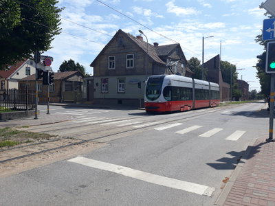 1. tramvajs uz Valdemāra ielas, Liepāja, 2023