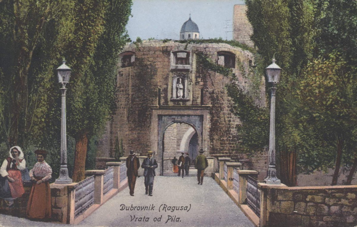 EU: Dubrovnik - Pile City gate (1921), Dubrovnik, Croatia, 1921