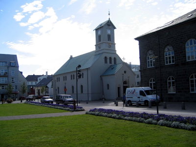 Church on Austurvollur Square, Reykjavik, 2005