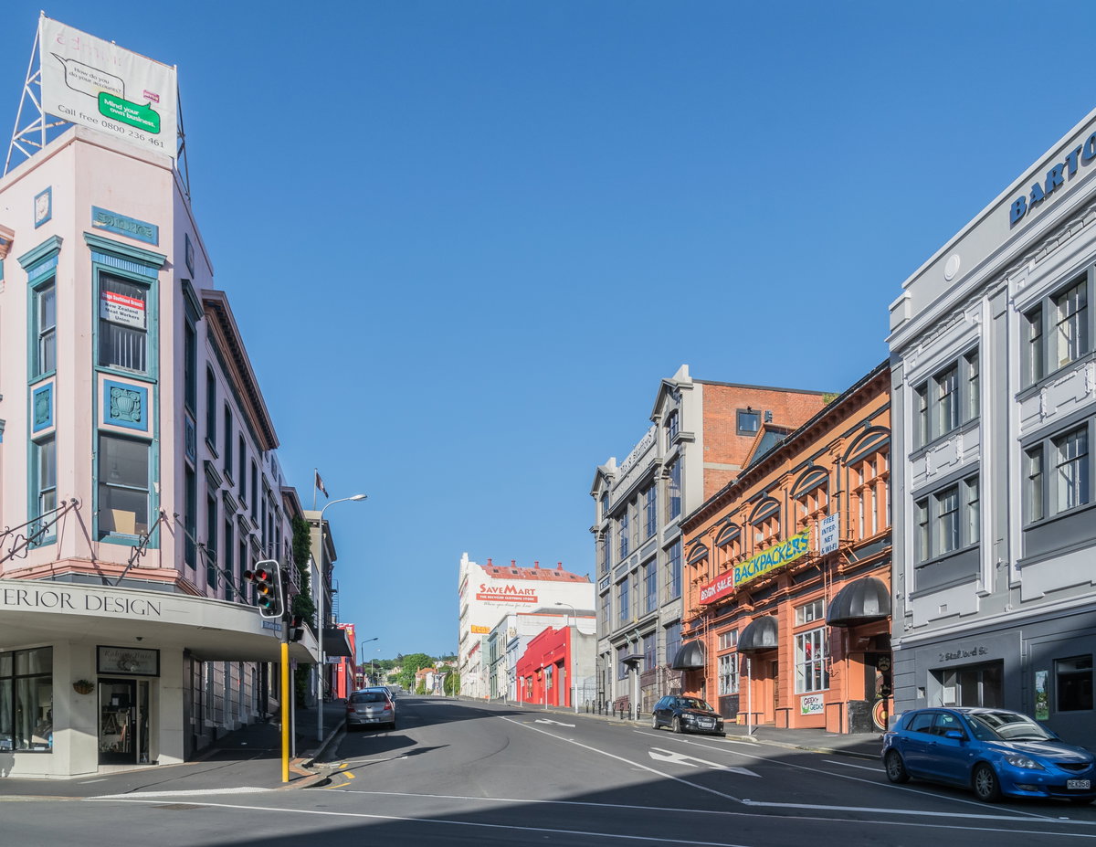 Stafford Street in Dunedin, Dunedin, New Zealand, 2017