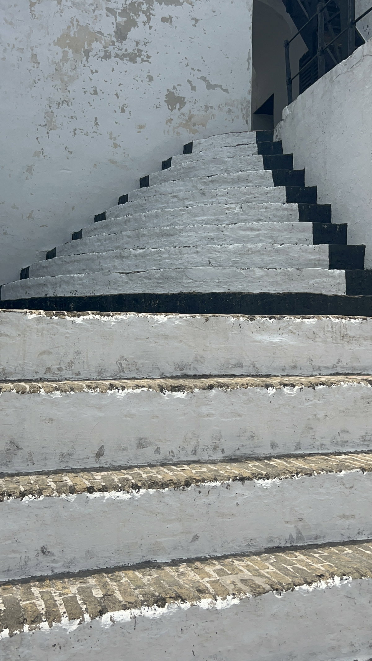 Old staircase at Elmina castle, Elmina, Ghana, 2025